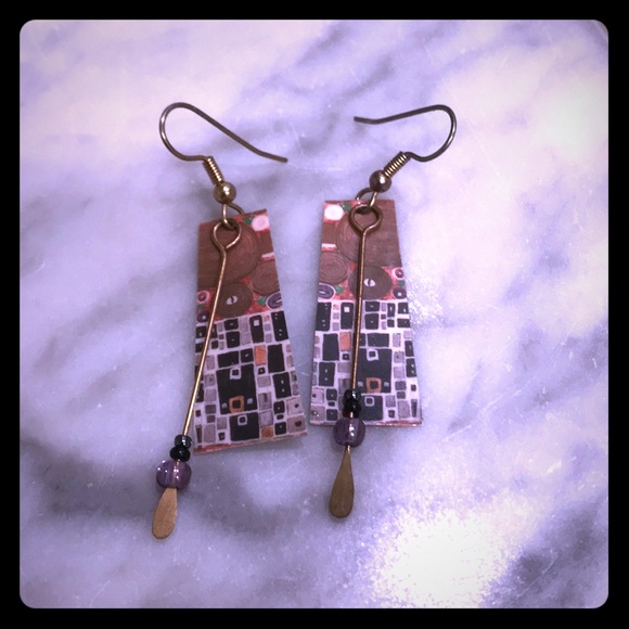 gustav klimt earrings